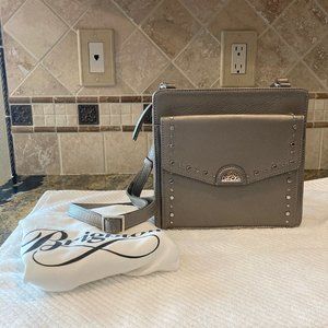 Brighton Ryden Studded Cross Body Zinc Pearl